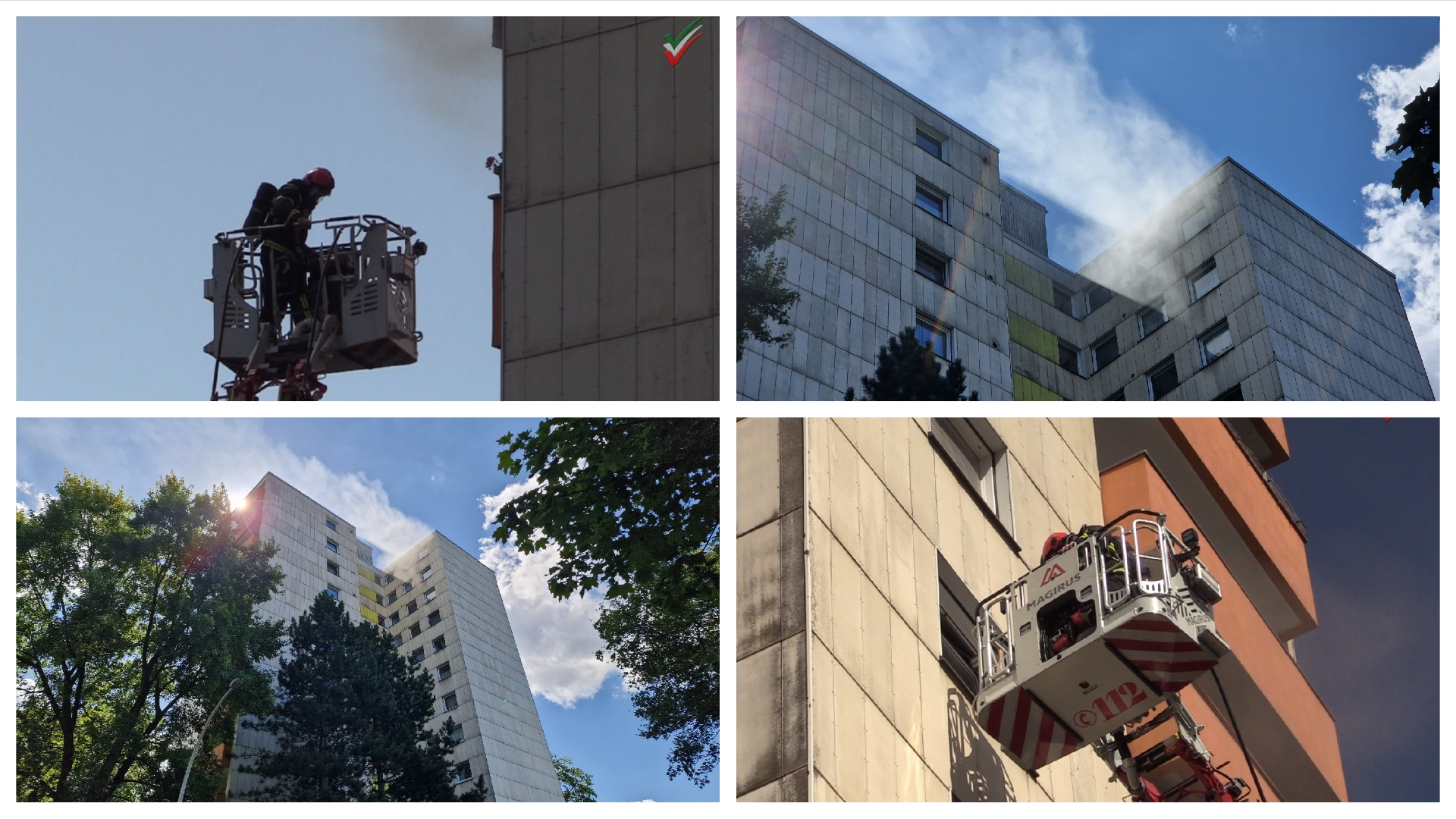 Hochhaus: Zimmerbrand 7. Etage “Zur Sonnenhöhe Iserlohn Steinhügel” Wohnung verraucht