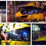 Rettungshubschrauber landet und startet am Bahnhofsvorplatz – Christoph 75 Rheinland