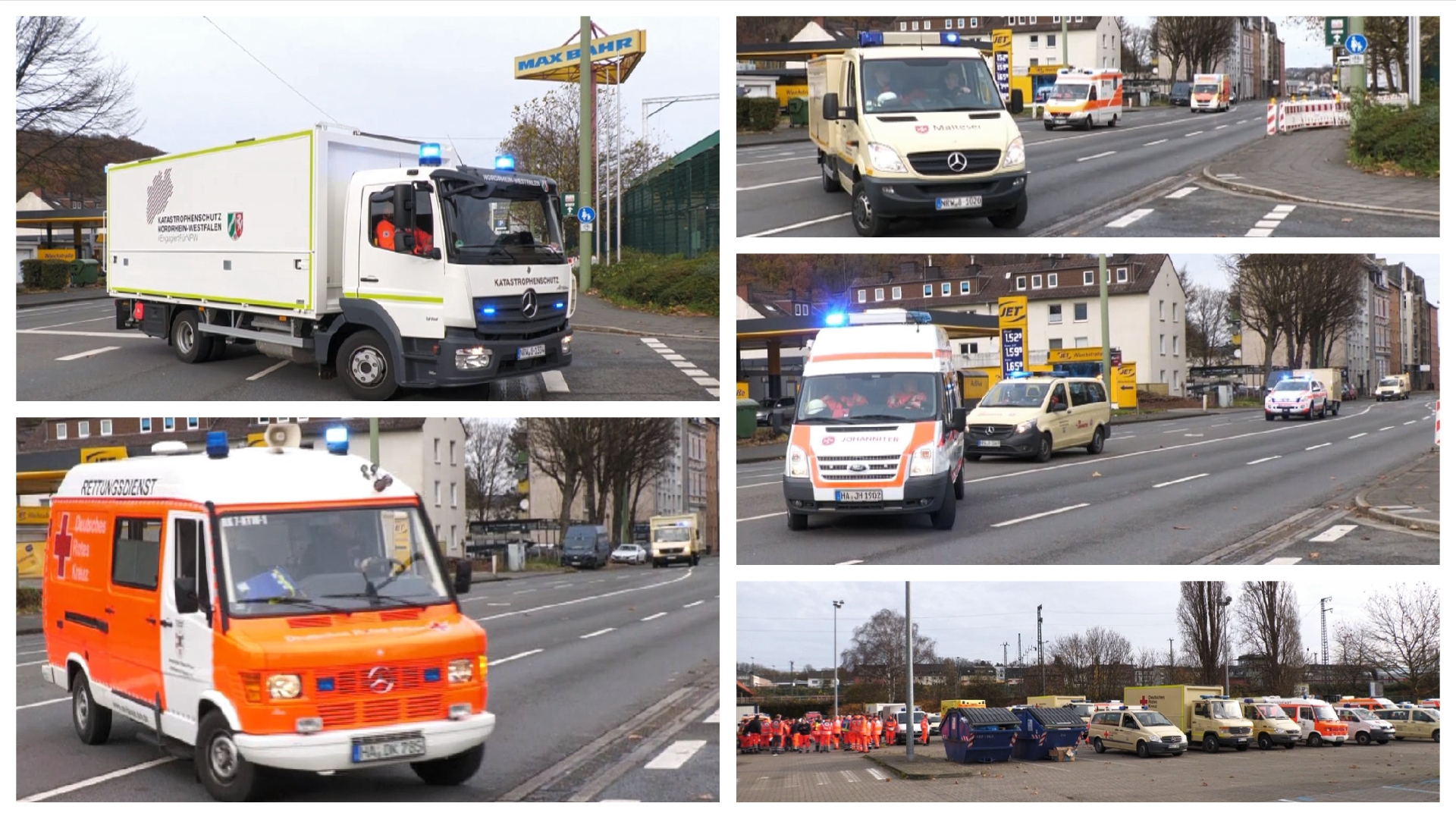 Alarmfahrten / Einsatzfahrten Hagen HiOrg-Betreuungsgruppen EE01 – EE04 Übung! Max Bahr