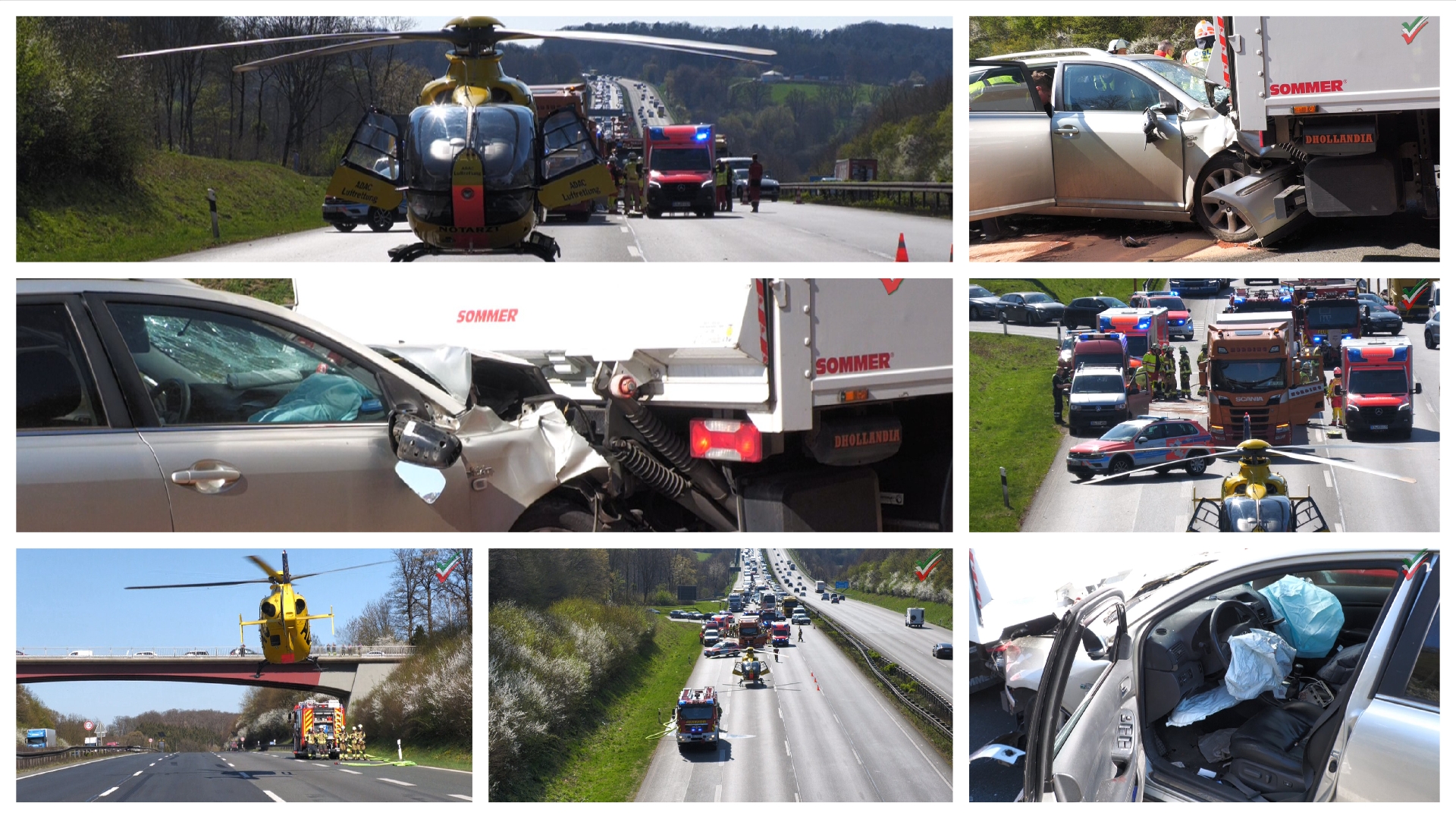 🚨 Schwerer Unfall auf der A1 bei Gevelsberg: PKW kracht ins Stauende! 🚗💥 RTH Christoph 8