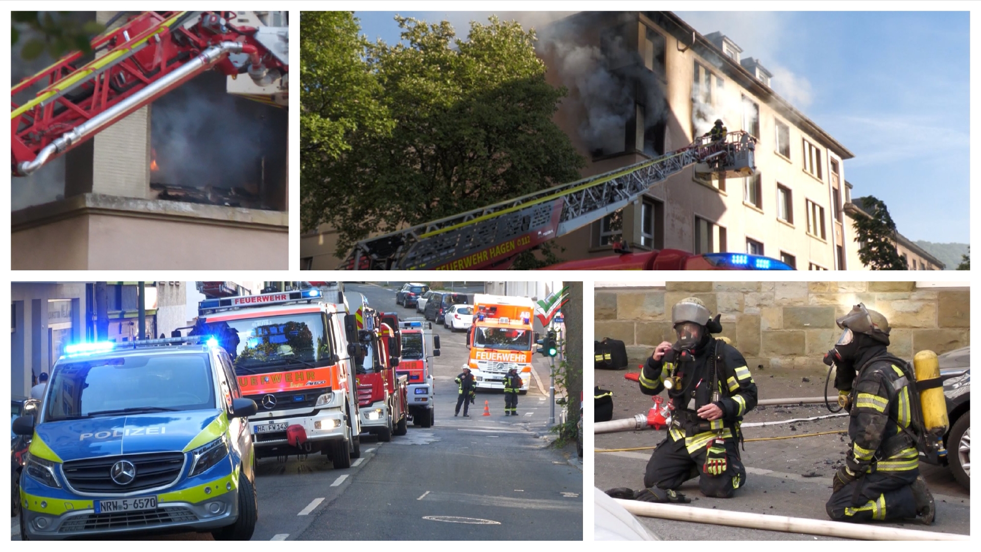 🔥🚨 Ausgedehnter Wohnungsbrand in Mehrfamilienhaus in Wehringhausen 🚨🔥