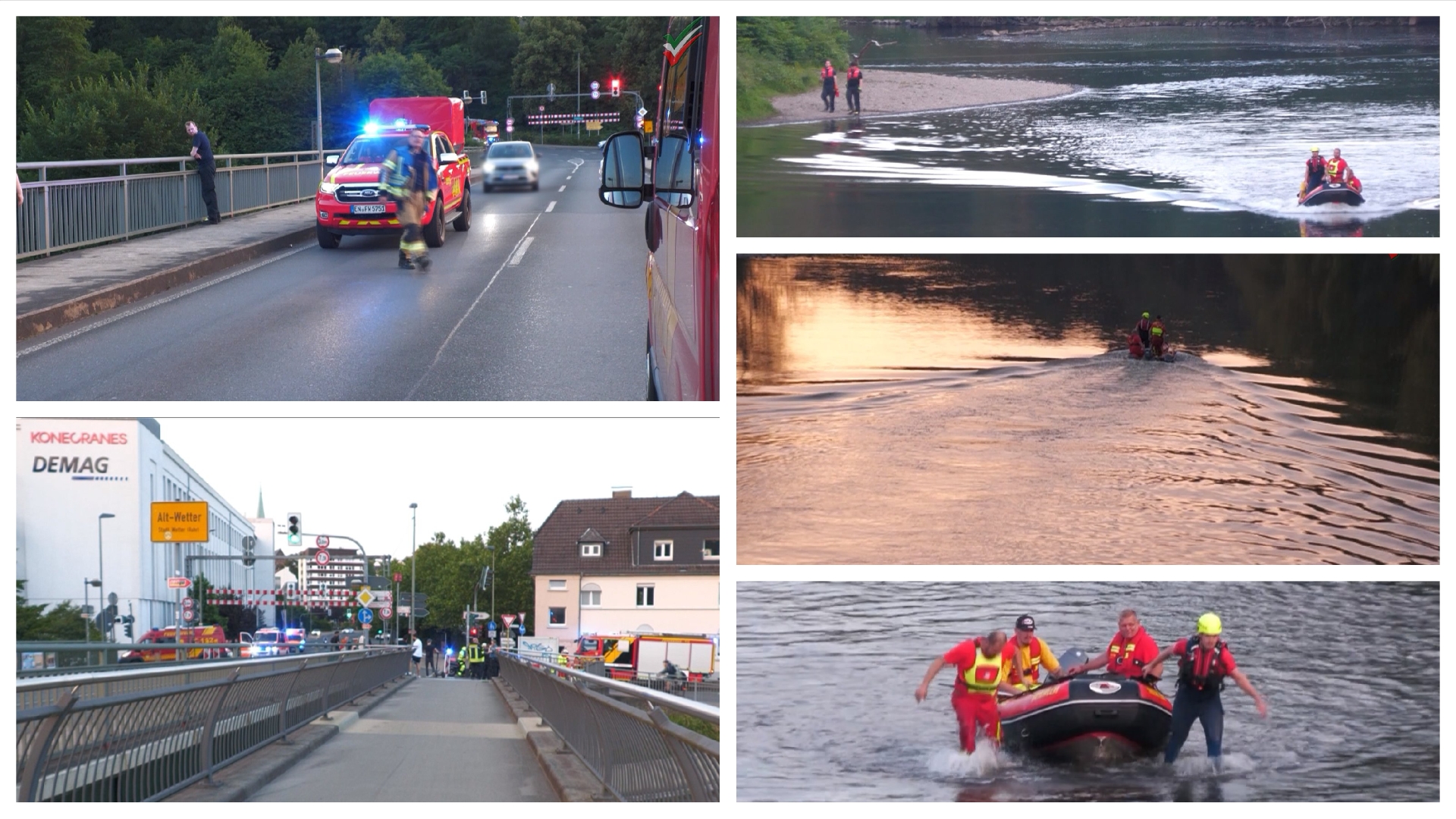 Großalarm an der Ruhr: Feuerwehr & DLRG im Einsatz – Jugendliche vermisst | RTH-Einsatz