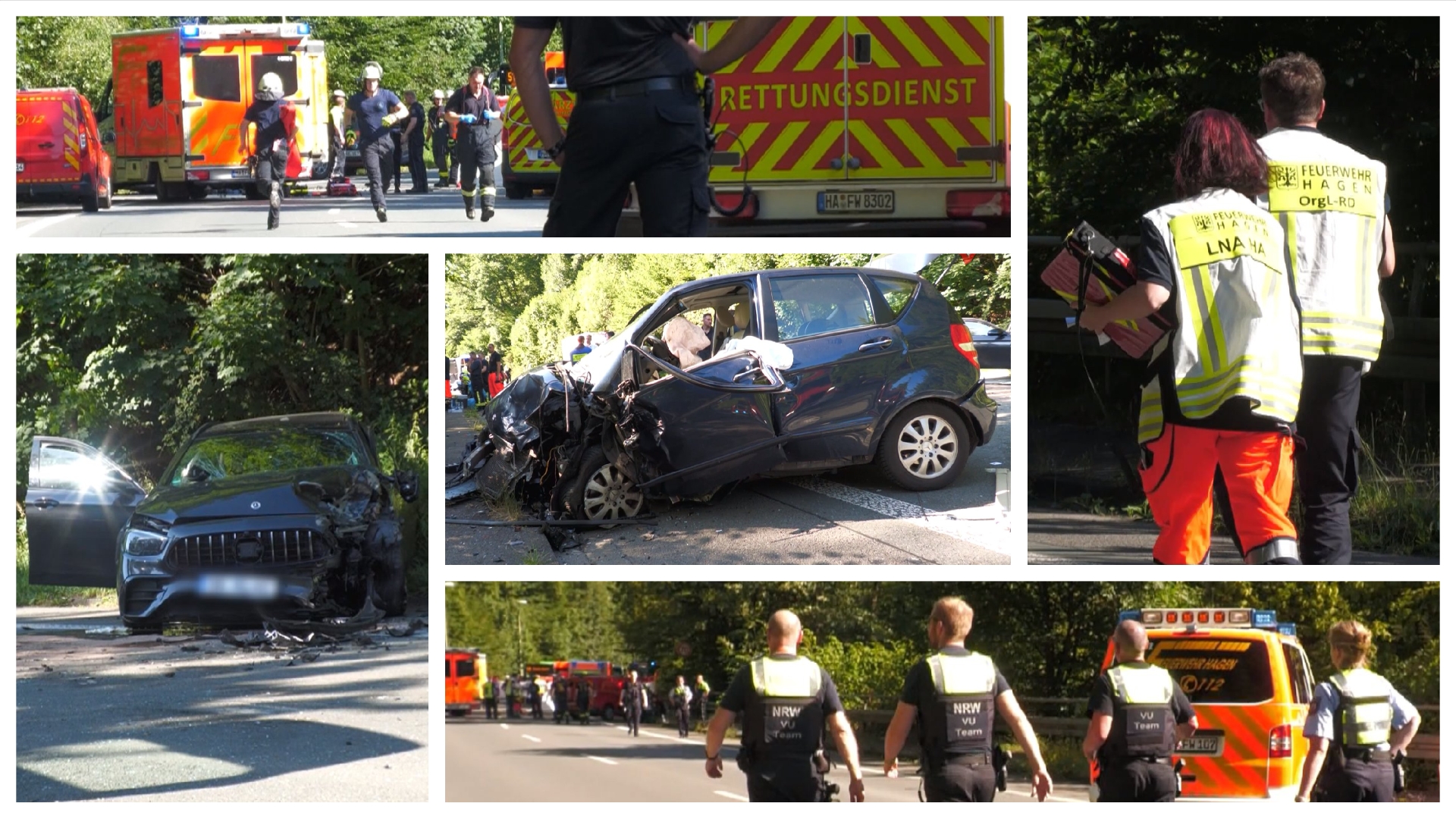 Tödlicher Unfall auf der B54 in Dahl – 5-jähriger Junge stirbt nach Frontalzusammenstoß