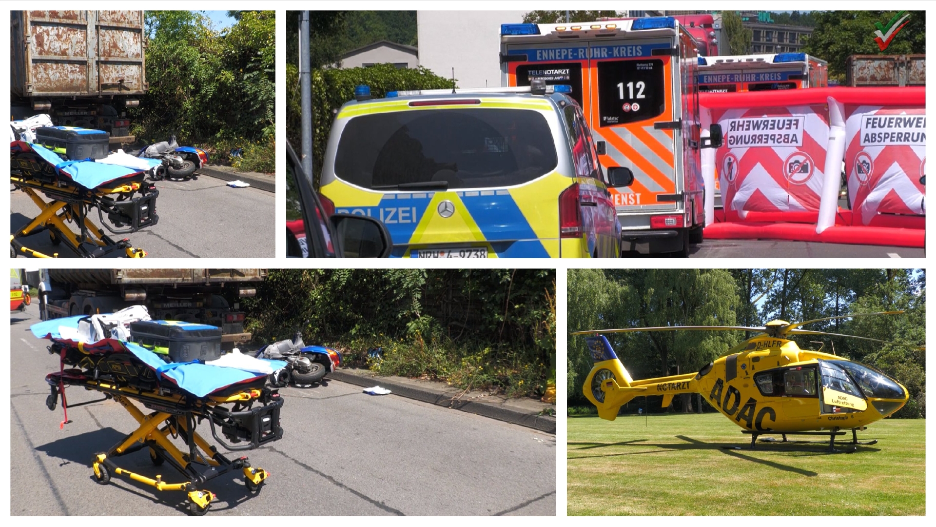 Tödlicher Unfall in Gevelsberg – Rollerfahrer stirbt bei Rückwärtsmanöver eines Lkw