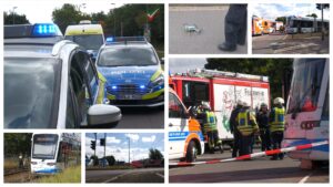 ⚠️ Tödlicher Straßenbahn-Unfall in Hattingen – Feuerwehr hebt Bahn mit Spezialgerät an