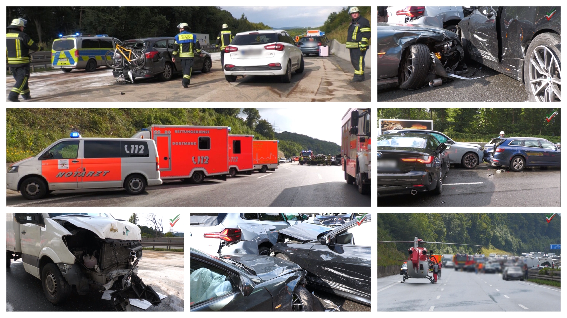 🚨 Massen-Crash auf der A1 – 14 Fahrzeuge krachen bei Starkregen ineinander – 8 Verletzte🚗